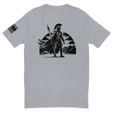 Spartan, Hard times create strong men - Grey Sleeve Unisex T-Shirt