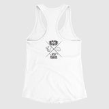 "Support Your Local Girl Gang" - Ladies' White  Racer Back Tank