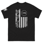 We the people,1776, American Flag - Black Short-Sleeve Unisex T-Shirt