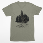 Bigfoot In Forest - Short-Sleeve Unisex T-Shirt