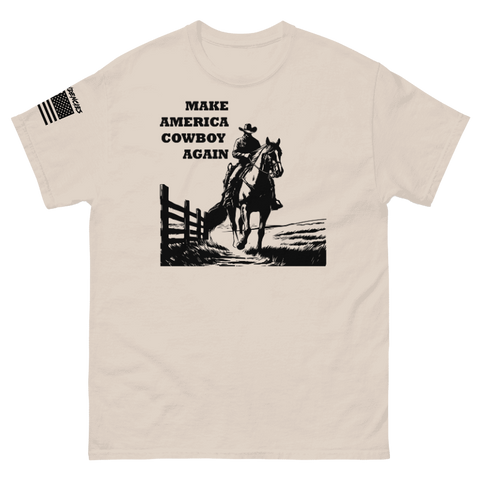 Make America Cowboy Again - Tan Sleeve Unisex T-Shirt