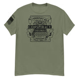 I Identify as a Conspiracy Theorist - Short-Sleeve Unisex Military Green T-Shirt