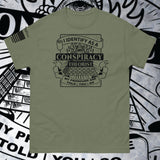 I Identify as a Conspiracy Theorist - Short-Sleeve Unisex Military Green T-Shirt