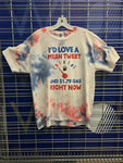 I'd love a mean tweet and $1.79 gas right now -  Red, White, and Blue Tie Dye Short-Sleeve Unisex T-Shirt