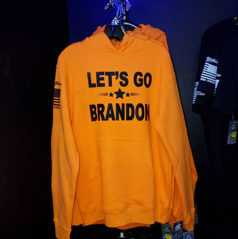 ''Let's Go Brandon" - Safety Neon Orange Unisex Hoodie