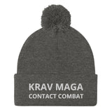 Krav Maga Contact Combat -  Embroidered Pom-Pom Beanie