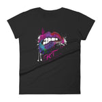 Grunge Lips Graphic - Women's short sleeve t-shirt