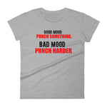 "Good Mood Punch Something" Women's short sleeve t-shirt