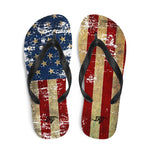 Vintage American Flag Flip-Flops