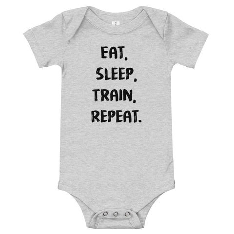 Eat. Sleep. Train. Repeat - Baby Bodysuit